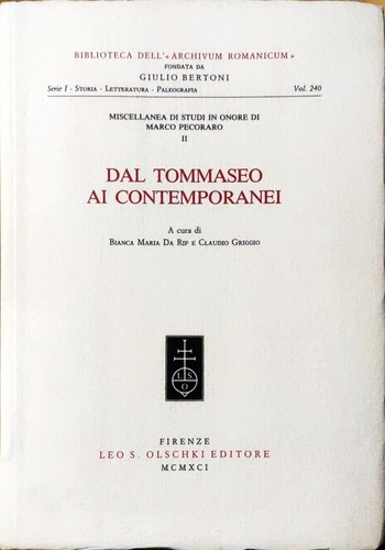 Dal tommaseo contemporanei - tommaseo, ai