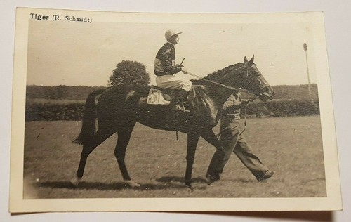 Alte foto jockey auf - ak:,
