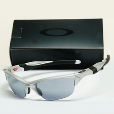 Oakley Occhiali da Sole Mezza Giacca 2.0 (A) Argento Ardesia Iridio Avvolgente OO 9153 02 62mm