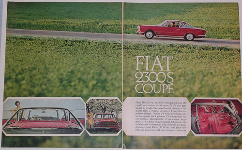 Advert pubblicità 1965 fiat - advert,