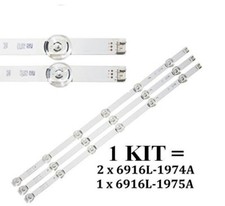  Kit 3 barre led PROFESSIONALI LG  DRT 3.0 32" Rev0.2  32LB550 32LB5700 32LB580