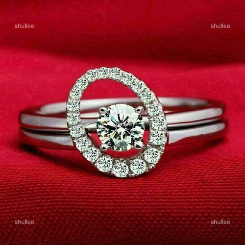 Anello solitario donna rotondo - anello,