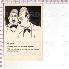 A2372 MILITARE PROPAGANDA SECONDA GUERRA MONDIALE 1941 CAIRO MINISTRO INGLESE