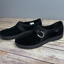 Scarpe slip-on casual KEDS nere ecopelle scamosciata misura donna metallo accenti anello