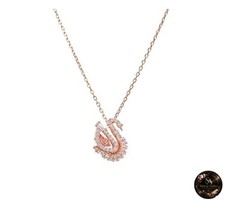 Collana swarovski cigno oro - collana,