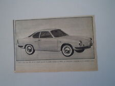 advertising Pubblicità 1959 COUPE' FIAT 850 ABARTH