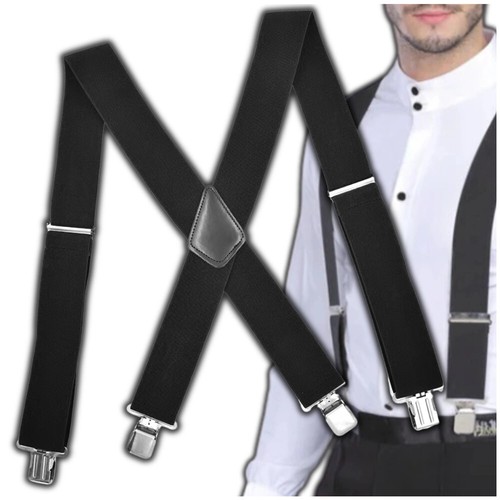 Bretelle elastiche larghe nere