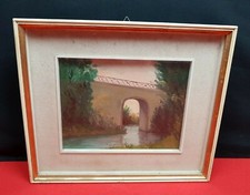 antico Dipinto Olio su tavola