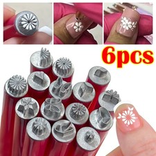 Set 6 pezzi penna timbro nail