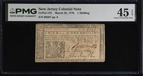 1776 mar banconota - 25, new