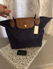 Borsa grande Longchamp Le Pliage colore navy