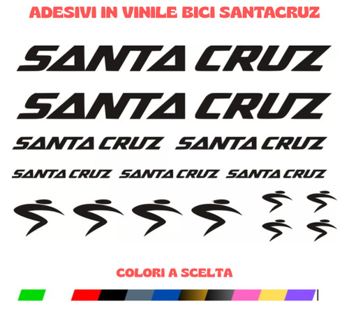 Kit adesivi santa - cruz, bici