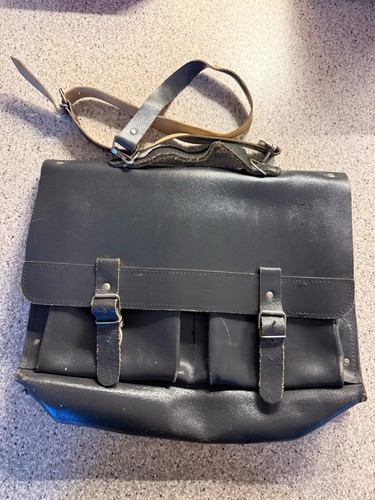 Vintage black satchel - satchel, /