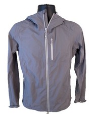 Giacca antipioggia Mountain Hardwear donna piccola grigia full zip VaporDry con cappuccio LEGGI