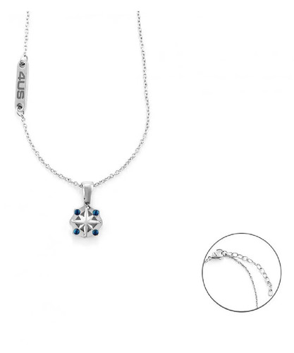 Collana steel blu rosa - blu, dei