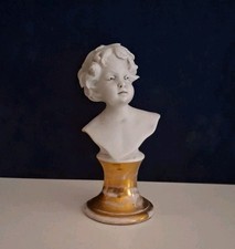 Ceramica Bisquit Capodimonte Busto Bambino Giovanni Barbetta Flavia Vintage