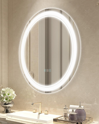 Specchio toilette rotondo a - specchio,
