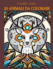 Mandala Animali Cartoon - 20 stupendi animali da colorare (S3W)