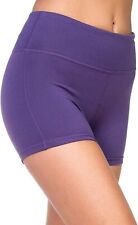 AEKO Women's Active Fitness Sports Yoga Booty Shorts for Running Gym Workout Siz