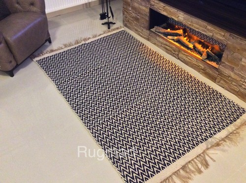 Tappeti kilim blu - , chevron