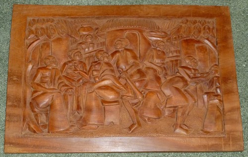 Pannello legno intagliato - legno,