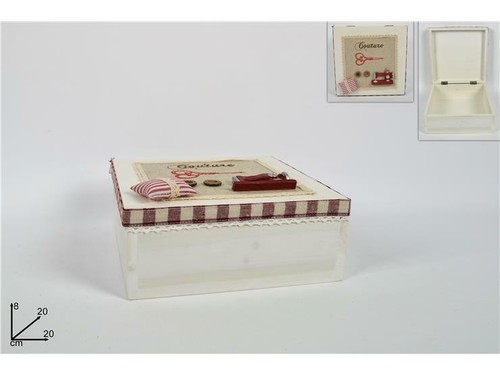 Scatola legno quadrata per - legno,