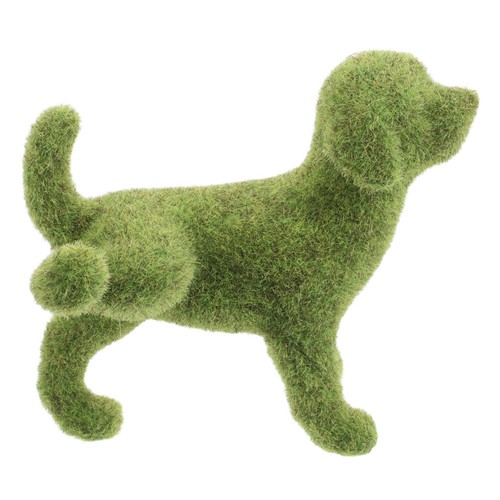 Scultura cane floccato