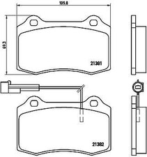 BREMBO P23052 Kit pastiglie