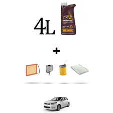 HOFFCAR Kit tagliando 4 FILTRI
