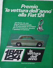 FIAT 124 AUTO  - ADVERT PUBBLICITA' D'EPOCA ADVERTIS ADV-MOTOR