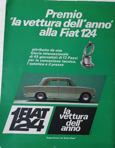 Fiat 124 auto advert - auto,