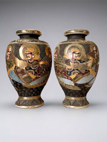 Paire vases japonais - de,