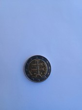 Moneta da 2 Euro RARA  Slovensko 2009 con stelle di diversa grandezza