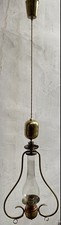 lampadario lanterna ottone rame vetro vintage