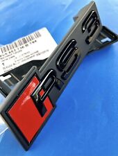 LOGO AUDI RS3 8V 2017 + CALANDRE SUPPORT A3 S3  BADGE ORIGINAL NOIR BRILLANT