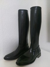 stivali equitazione uomo, neri, in pelle, artigianali, usati
