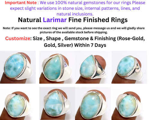 Anello uomo donna larimar - uomo, e