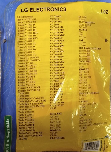 Sacchetti aspirapolvere lg - 5,