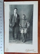 FOTO SU CARTONCINO MILITARE REGIO ESERCITO INIZI '900 PRIMA GUERRA WW1 ACQUI