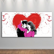 Quadro dipinto mano lupin - quadro,