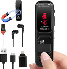 64GB Registratore Vocale - 3072Kpbs Mini Registratori Vocali Digitali Profession