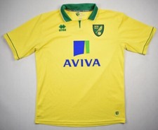 Norwich shirt Jersey Football Soccer Aviva 2012 2013 Canaries Premier League 