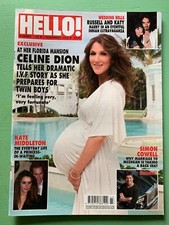 HELLO! mag 1-Nov-2010 CELINE DION Robin Gibb Victoria Aitken Sinitta Katy Perry