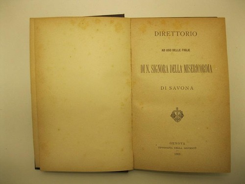 Direttorio uso delle figlie - direttorio, ad