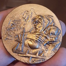 Medaglia In Bronzo Italiana Da
