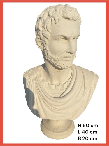 Statua busto imperatore romano - statua,