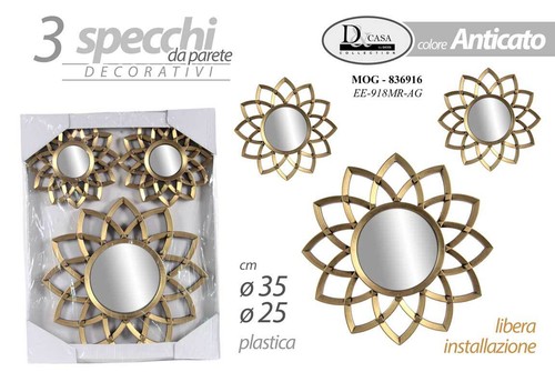 Set specchi parete - 3,