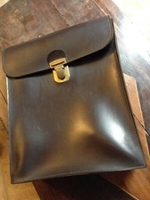 ESSO - CARTELLA PORTADOCUMENTI VINTAGE PELLE PUBBLICITARIO ORIGINALE CM27X34X8