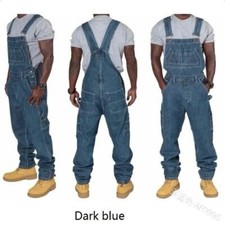 Pantaloni salopette denim