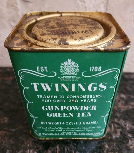 Lattina tè verde vintage - lattina,